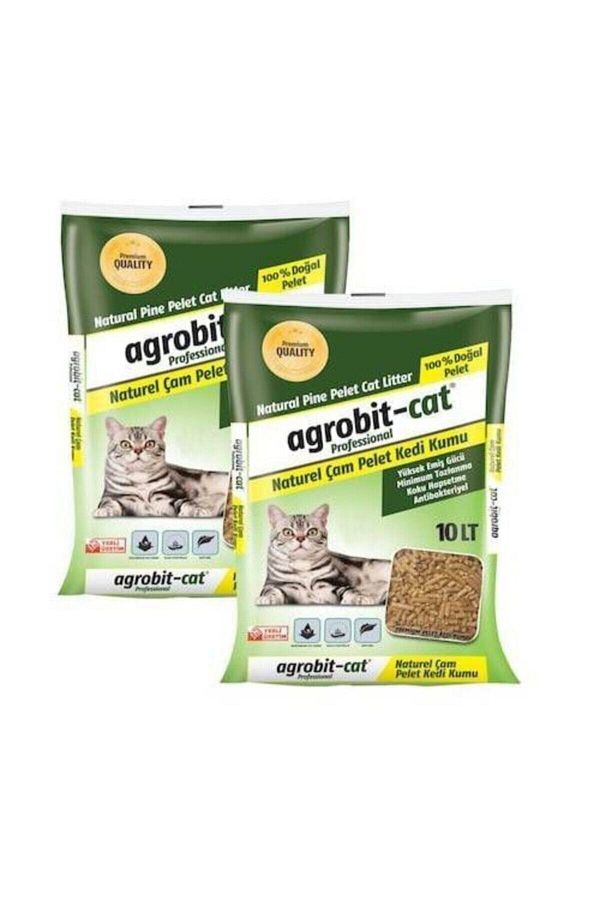 Agrobit Cat Doğal Kedi Kumu Çam Peleti 2x10lt