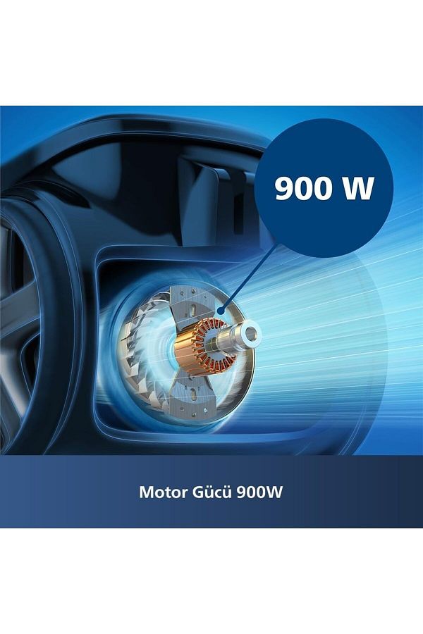 Philips YENİ SERİ , XB7150 Marathon Daily Torbasiz Elektrikli Süpürge , 5 YIL GARANTİ , 900 W ,HEPA 13 - Görsel 6