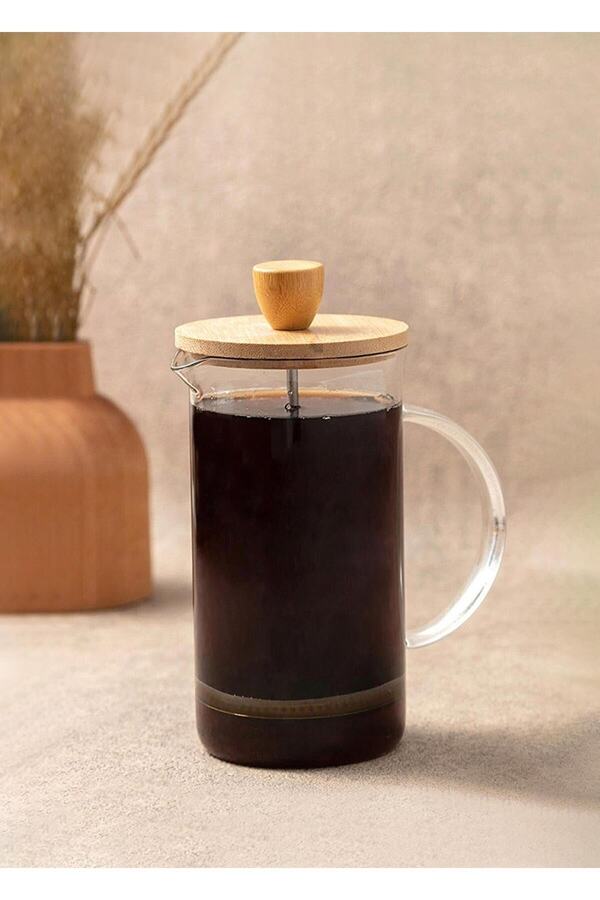 Bambu Kapaklı French Press 350 ml