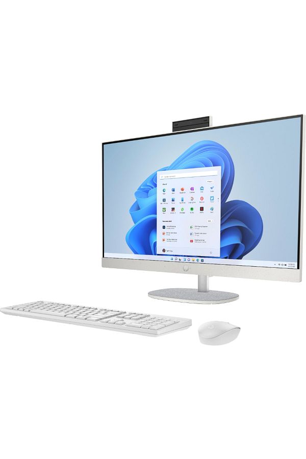 HP 27-CR0001NT i7-1355U 16GB RAM 512GB SSD 27" FHD Win11H All In One PC Beyaz 898B1EA - Görsel 3