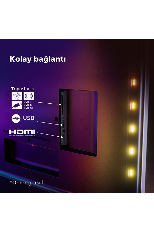 Philips 65OLED808 65" 165 Ekran Uydu Alıcılı 4K Ultra HD Smart Ambilight LED TV - Görsel 10