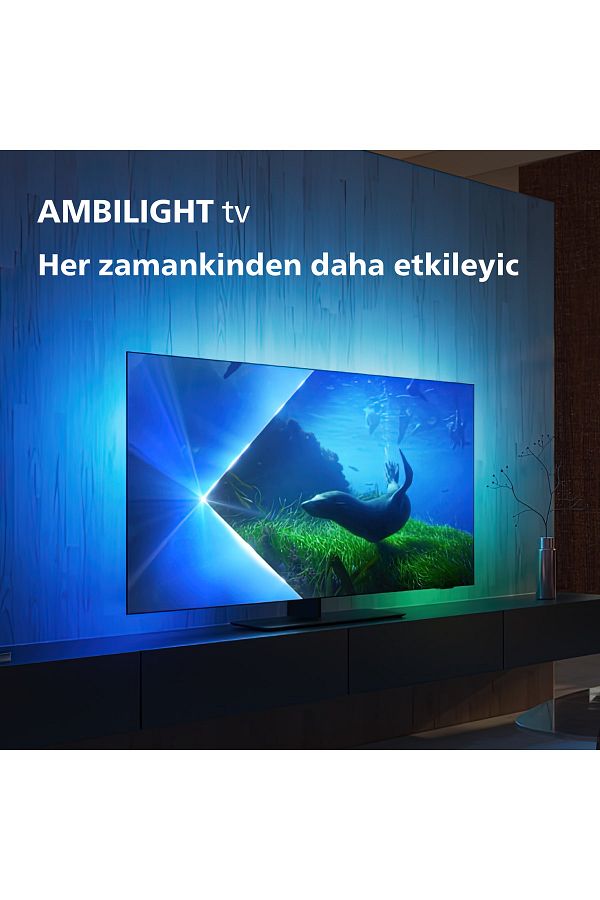 Philips 65OLED808 65" 165 Ekran Uydu Alıcılı 4K Ultra HD Smart Ambilight LED TV - Görsel 11