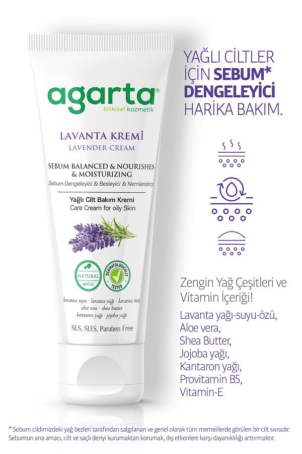 Doğal Lavanta Cilt Bakım Kremi 75 ml_3