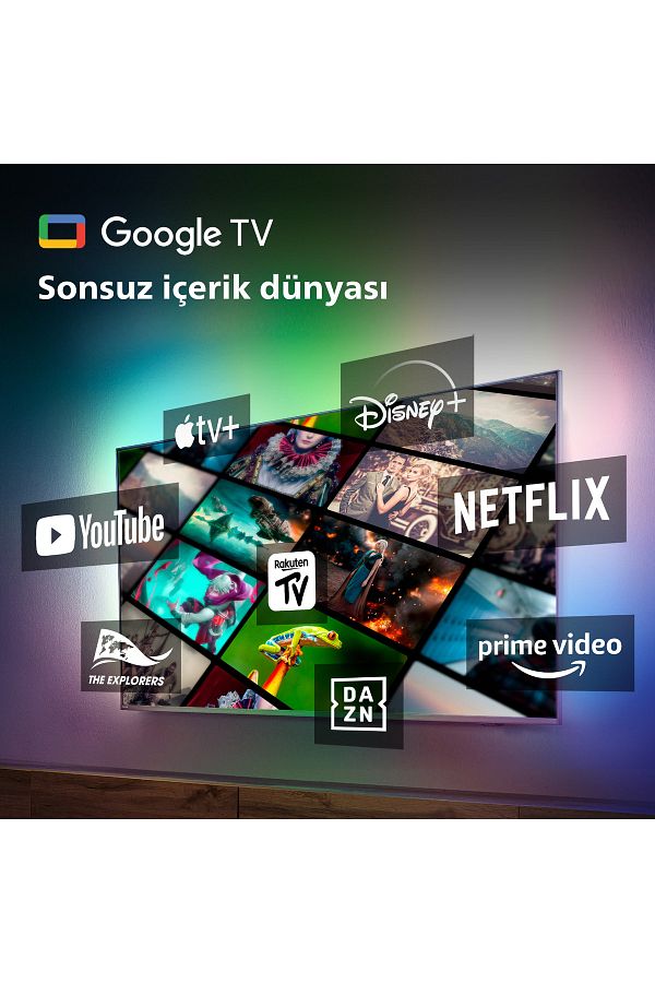 Philips 65OLED808 65" 165 Ekran Uydu Alıcılı 4K Ultra HD Smart Ambilight LED TV - Görsel 4
