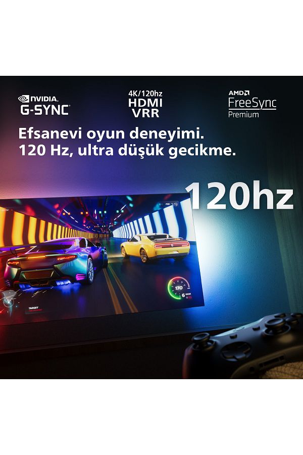 Philips 65OLED808 65" 165 Ekran Uydu Alıcılı 4K Ultra HD Smart Ambilight LED TV - Görsel 7