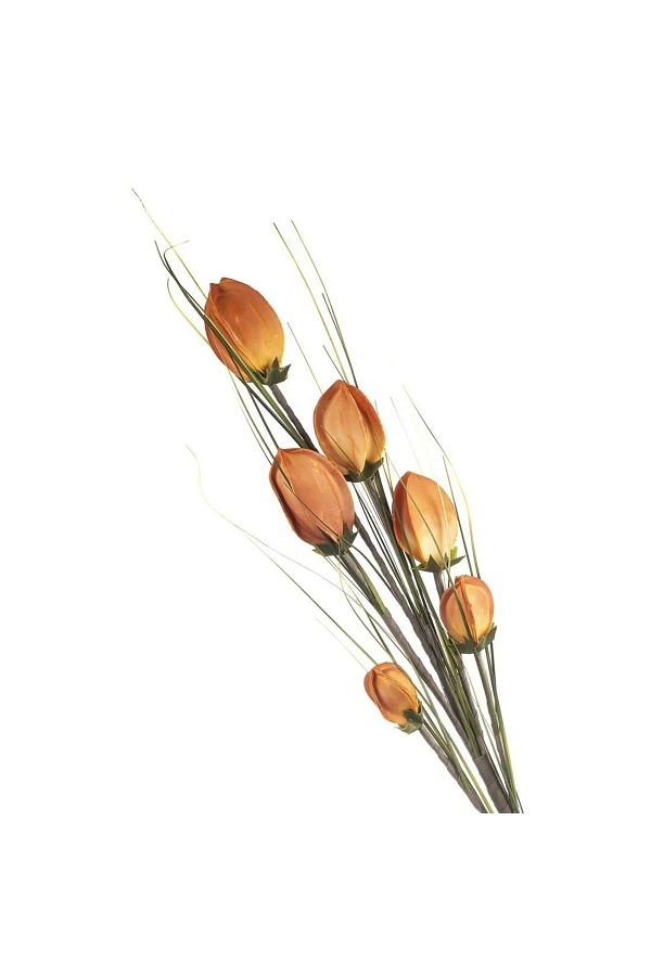 Turuncu 6 Dal Yapay Çiçek 110 cm