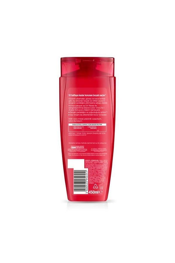 L'Oréal Paris Elseve Colorvive Renk Koruyucu Bakım Şampuanı 2'si 1 Arada 450 ml_2