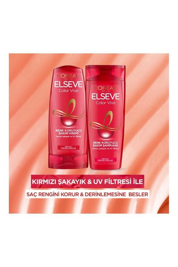 L'Oréal Paris Elseve Colorvive Renk Koruyucu Bakım Şampuanı 2'si 1 Arada 450 ml_3