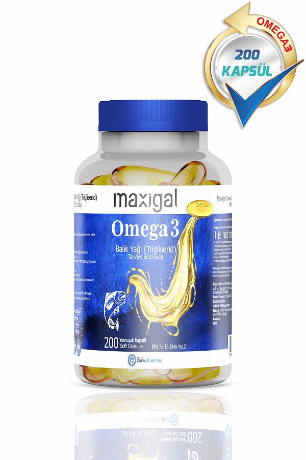 Omega 3 Balık Yağı Trigliserid 2000 Mg 200 Kapsül
