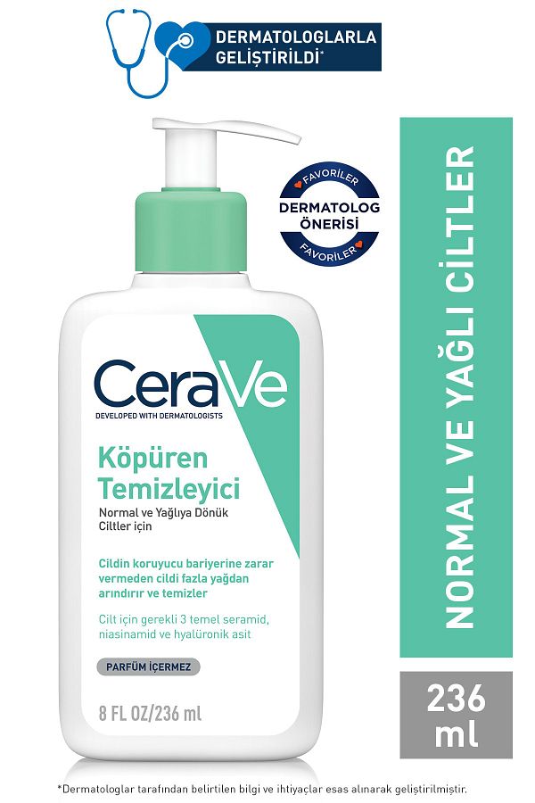 Köpüren Temizleyici Seramid Içerikli Normal & Yağlı Ciltler Yüz Vücut 236 ml