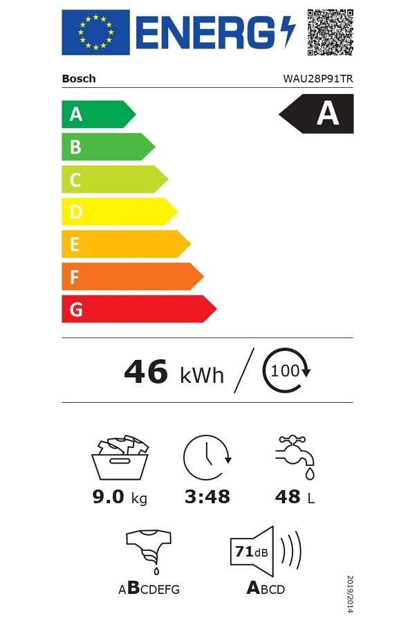 Bosch Wau28p91tr 9 Kg 1400 Devir Beyaz Çamaşır Makinesi - Görsel 5