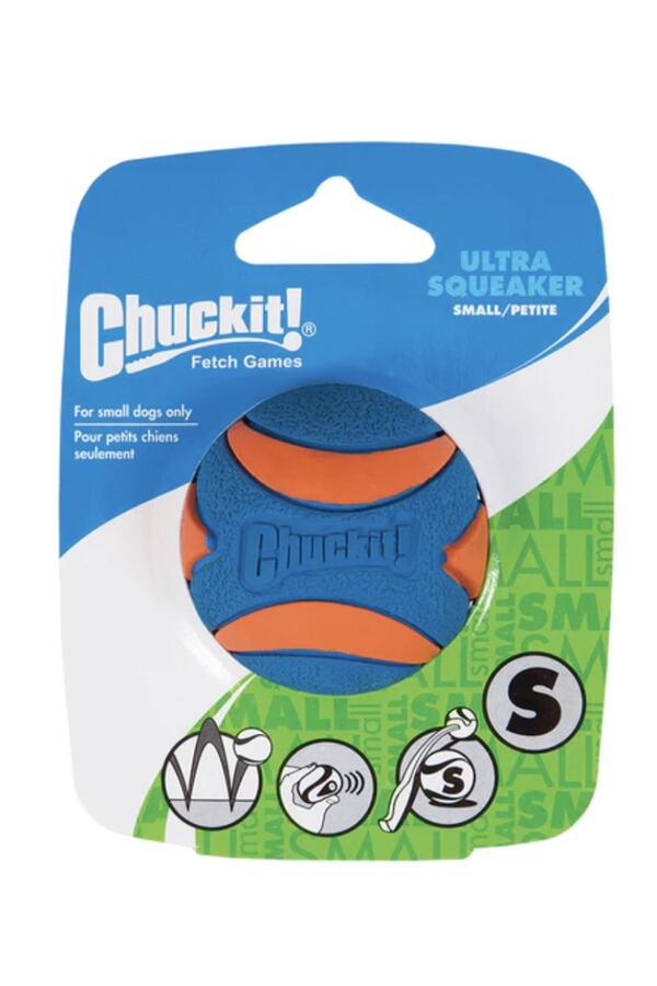 ! Utra Squeaker Sesli Köpek Oyun Topu (Küçük Boy)