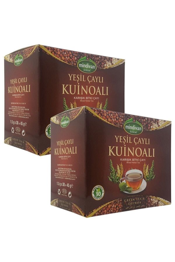Yoğun Yeşil Çaylı Kinoalı Çay 2 Adet