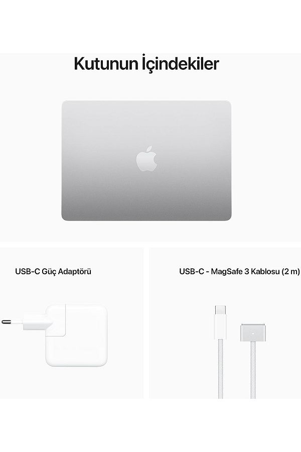 Apple Macbook Air 13.6" M2 8gb 256gb Ssd Gümüş - Görsel 11