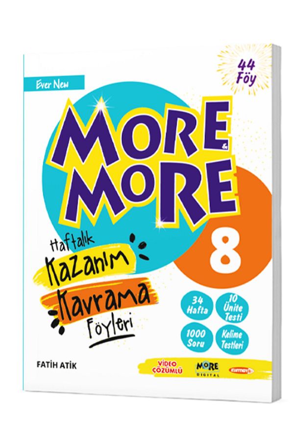MORE MORE 8.SINIF İNGİLİZCE HAFTALIK KAZANIM KAVRAMA FÖYLERİ