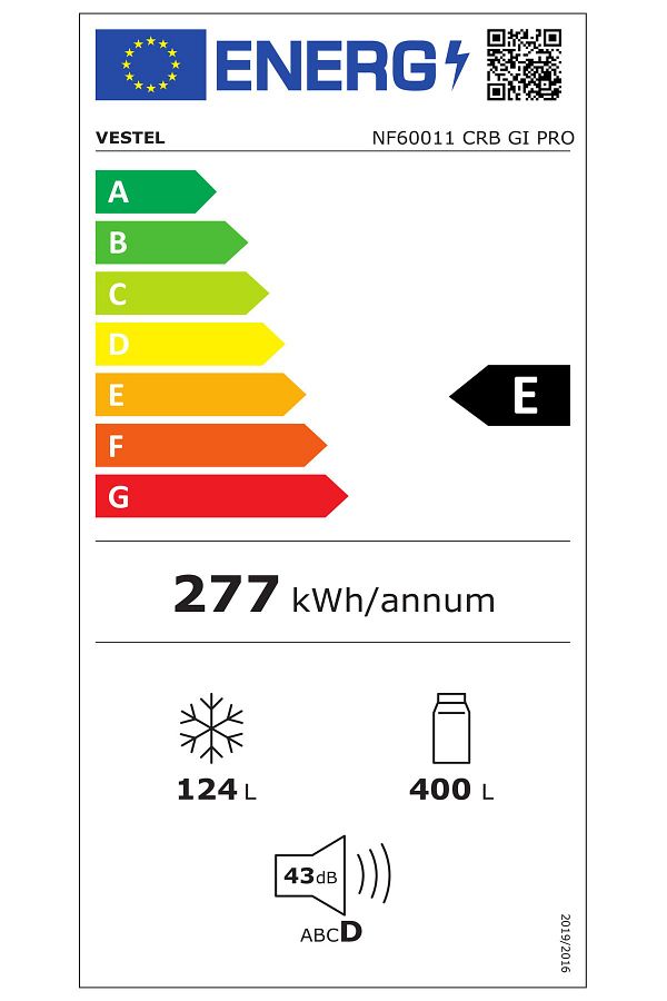 VESTEL NF60011 CRB GI PRO 523 Lt No-Frost Buzdolabı - Görsel 7