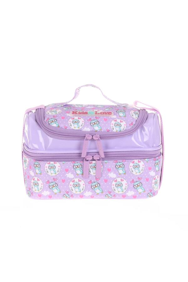 Kaukko Kids&Love Beslenme Çantası Pullu-Rugan Owl L7101