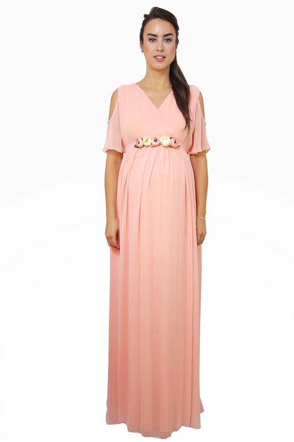 Hamile Baby Shower Elbise Pudra İlkem Hamile
