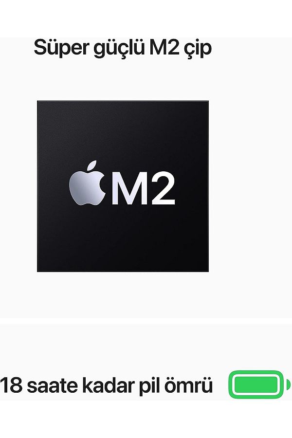 Apple Macbook Air 13.6" M2 8gb 256gb Ssd Gümüş - Görsel 4