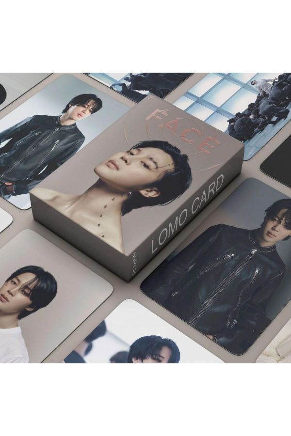 BTS Jimin '' Face '' Çift Yön Baskılı Lomo Card Seti