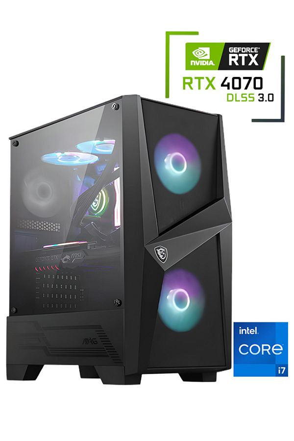 MSI İNTEL CORE İ7 12700F / 32GB DDR4 / 1TB 3300-3100 MB /s M2 SSD / RTX4070 GAMING MASAÜSTÜ PC