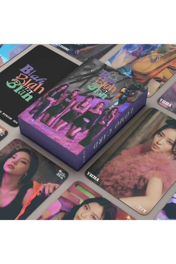 ITZY '' Blah Blah '' Çift Yön Baskılı Lomo Card Seti