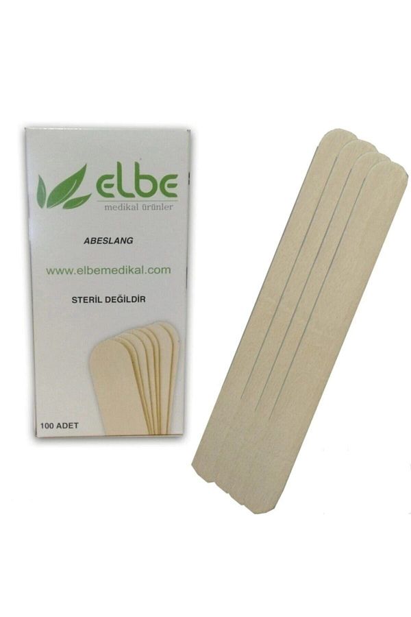 (maun) Abeslang & Tahta Dil Basacağı & Spatula 100 Adet