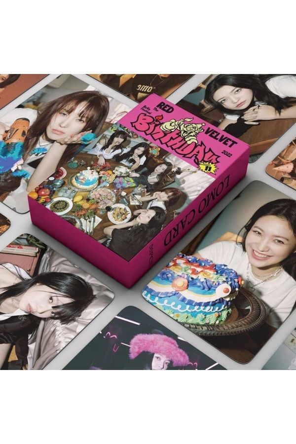 Red Velvet '' Birthday '' Çift Yön Baskılı Lomo Card Seti