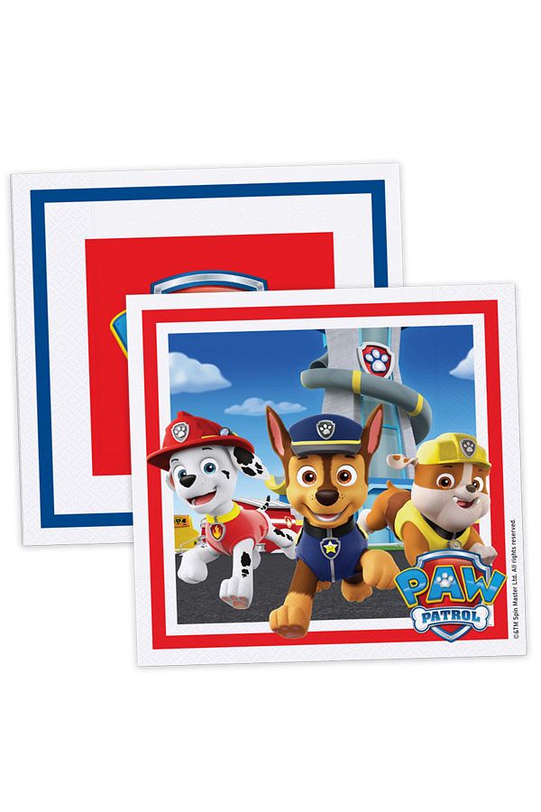 16'lı Paw Patrol Refresh Kağıt Peçete, Paw Patrol Parti Peçetesi Doğum Günü