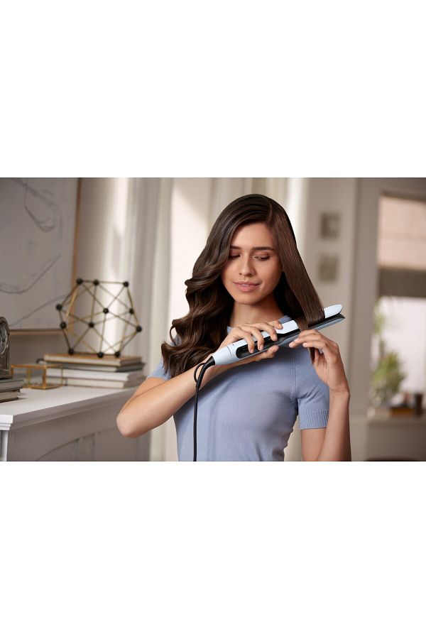 Philips Saç Düzleştirici Thermo Shield Argan Yağlı Plaka Buz Mavisi