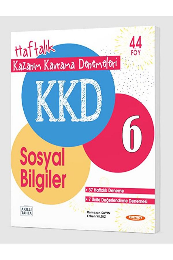 KKD 6. Sınıf Sosyal Bilgiler Haftalık Kazanım Kavrama Denemeleri / Kurmay Yayınları / 9786258450286
