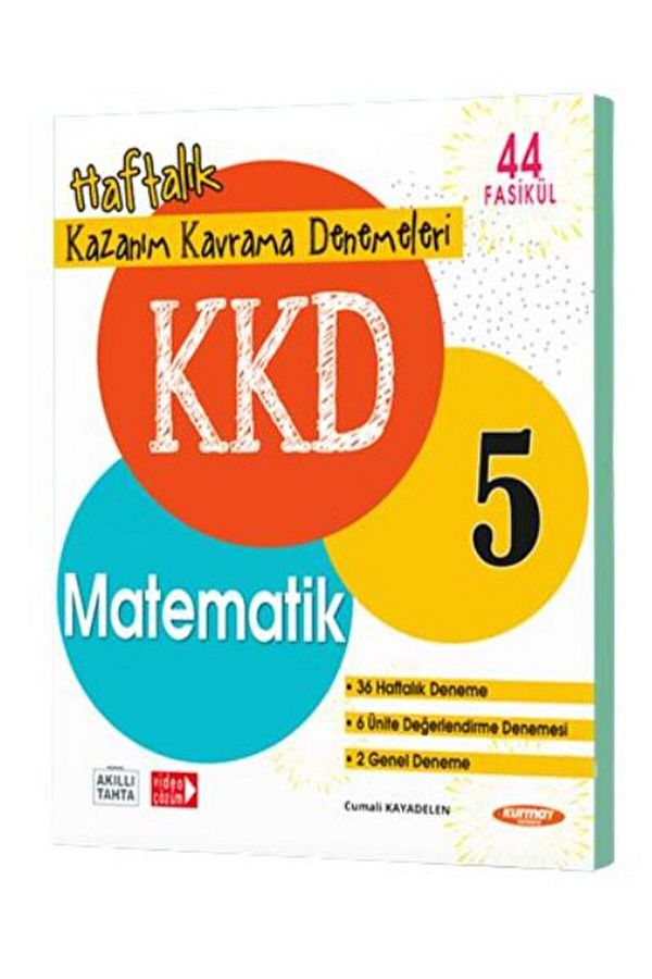 KKD 5. Sınıf Matematik Haftalık Kazanım Kavrama Denemeleri / Kurmay Yayınları / 9786258450712