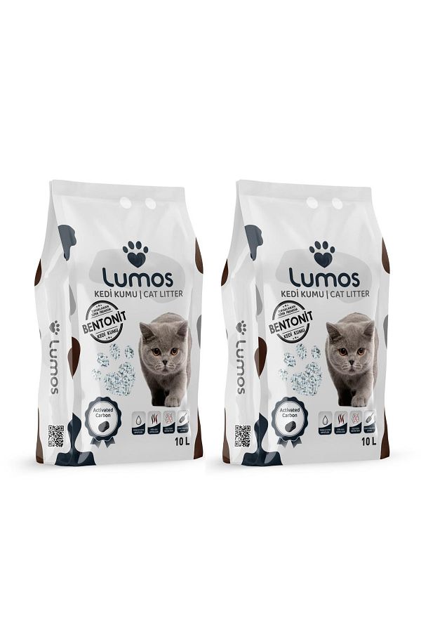 Aktif Karbonlu Bentonit Kedi Kumu 10 LT X2