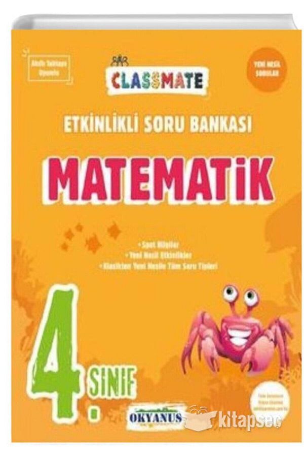 4. Sınıf Classmate Matematik Etkinlikli Soru Bankası 9789758653423
