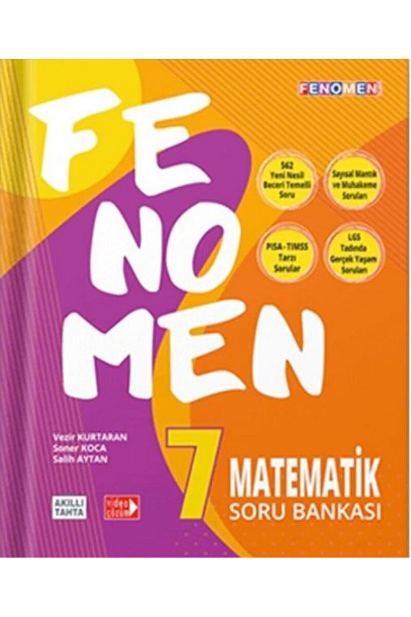 7. Sınıf Matematik Fenomen Soru Bankası / Salih Aytan / Fenomen Kitap / 9786057575869