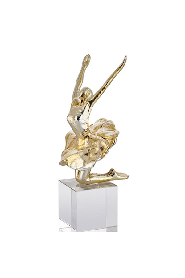 Ballerina Gold Dekoratif Obje 12.5x11.5x27.5 cm