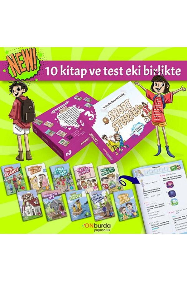 3. Sınıf Short Storıes 10lu Hikaye / Kolektif / ONburda Yayınları / 9786257167215