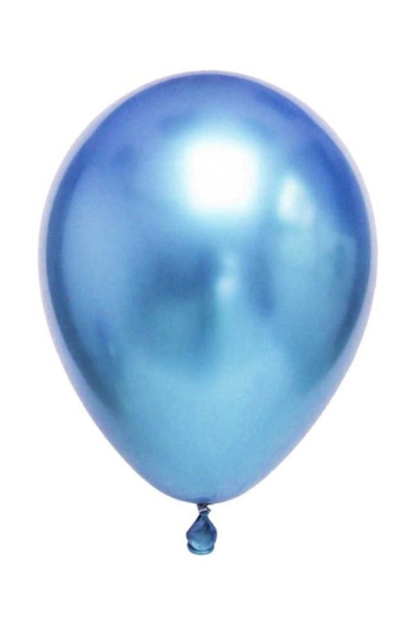 Parti Krom Balon Mavi 100 Adet Balon