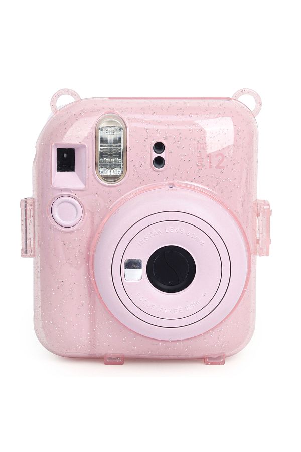 Fujifilm Instax mini 12 Pembe Fotoğraf Makinesi-10'lu Film-Kıskaçlı Stand-PVC Albüm ve Simli Pleksi Kılıf Set - Görsel 4