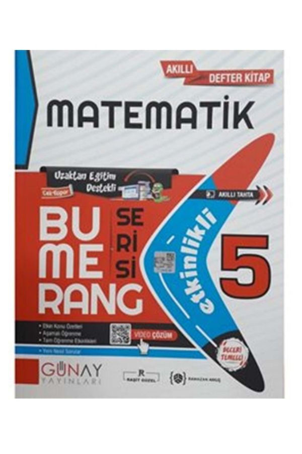 Günay Yayınları 5. Sınıf Matematik Bumerang Etkinlikli Defter