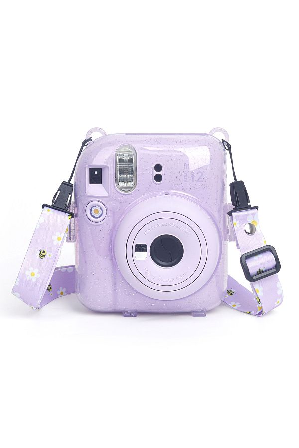 Fujifilm Instax mini 12 Lila Fotoğraf Makinesi-10'lu Film-Kıskaçlı Stand-PVC Albüm ve Simli Pleksi Kılıf Seti - Görsel 5