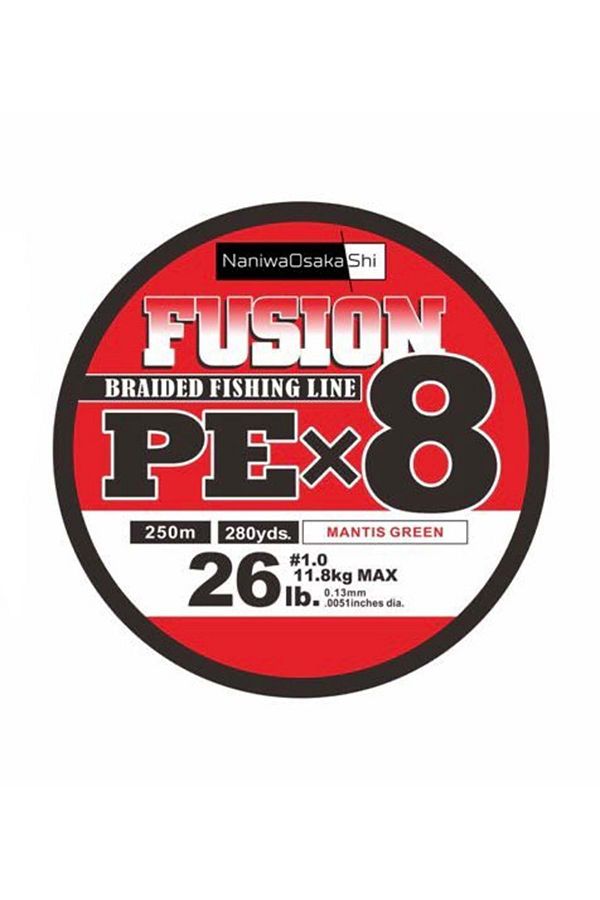 Naniwa Osaka Shi Fusion 8X PE Braided 250Mt Misina - 0.08 MM