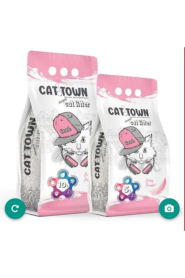 Cat Town 10 Lt Bebek Pudra Kokulu Kedi Kumu