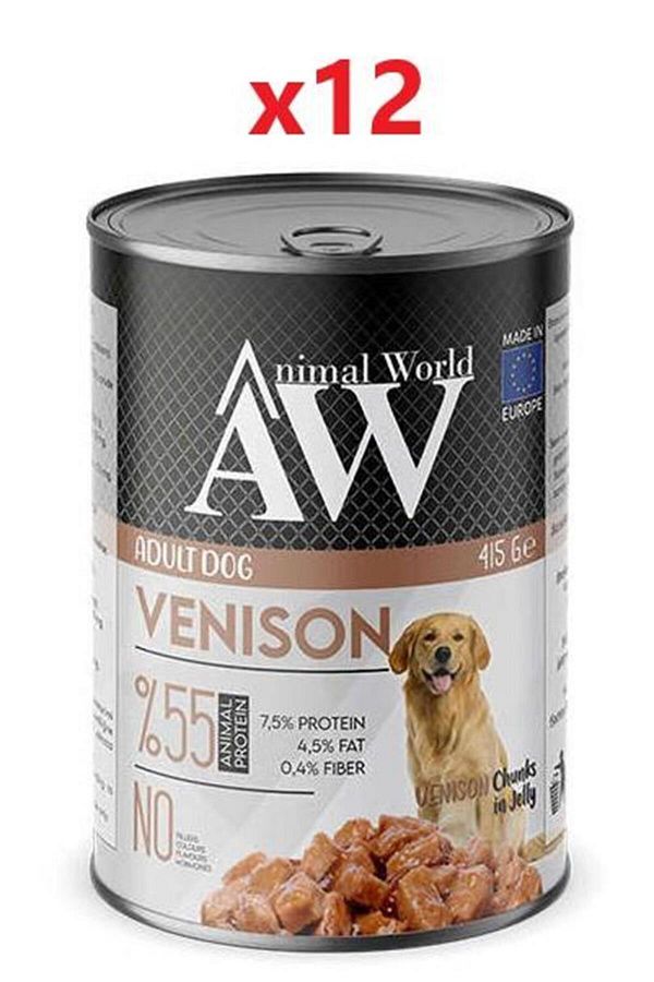 Chucks In Jelly Venison Geyik Etli Köpek Yaş Maması 415 gr X 12 Adet