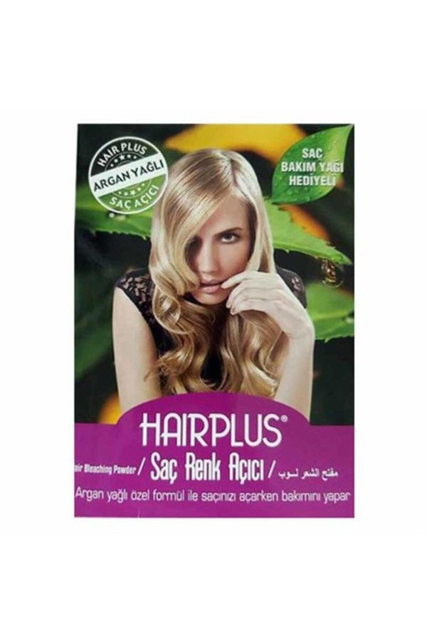 Hair Plus Saç Açıcı Set Argan ( 30 G Mavi Toz + 60ml Oksidan%40+ Bakım Yağ+eldiven)