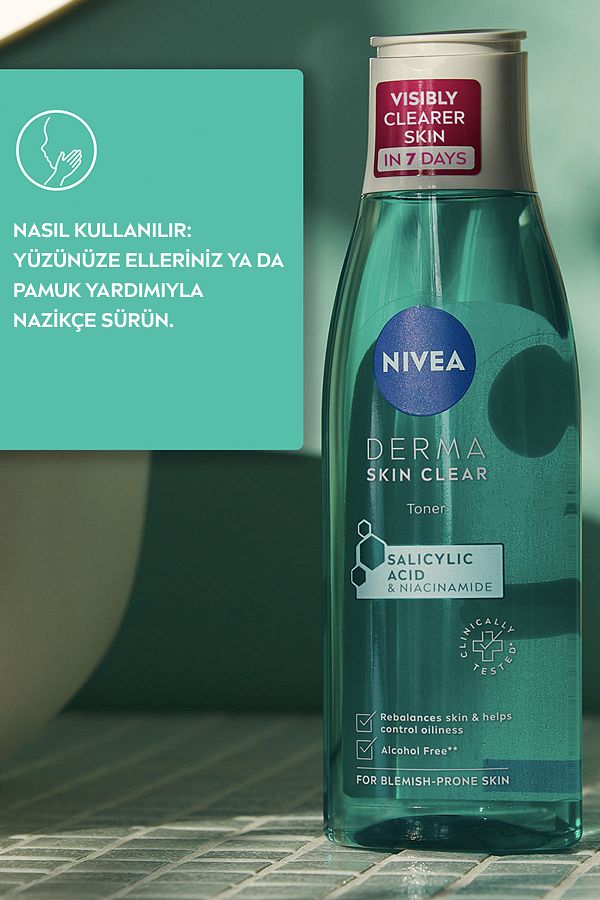 Derma Skin Clear Sivilce Karşıtı Niasinamid Ve Salisilik Asit (BHA) Tonik 200ml_4