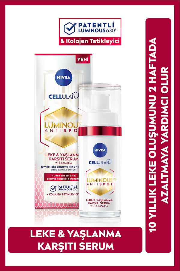 Luminous630 Leke Ve Yaşlanma Karşıtı Serum 30 Ml, Hyaluronik Asit Ve Kolajen Tetikleyici