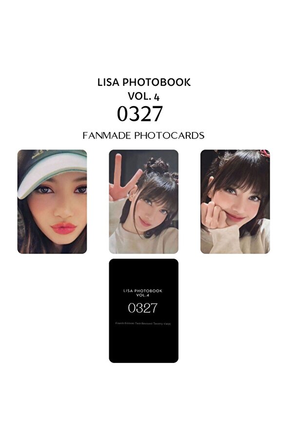 BLACKPINK Lalisa '' 0327 Photobook Vol.4 '' PC Set