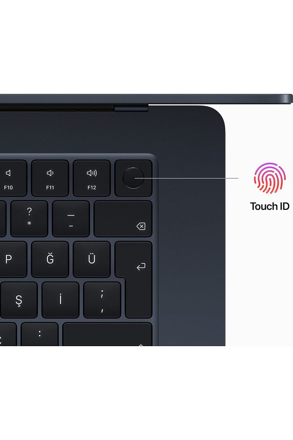 Apple MacBook Air M2 8C CPU 10C GPU 16 GB 512 GB SSD 15.3" Gece Yarısı - Görsel 3