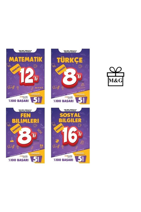 5.Sınıf Matematik Türkçe Fen Bilimleri Ve Sosyal Bilgiler Yeni Nesil Branş Denemeleri